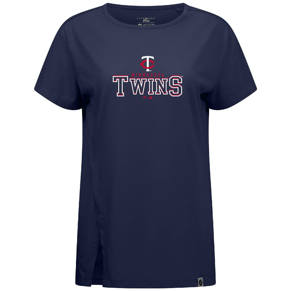 Minnesota Twins Levelwear Women's Influx Journey T-Shirt Navy