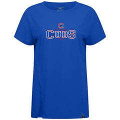 Chicago Cubs Levelwear Women's Influx Journey T-Shirt Royal