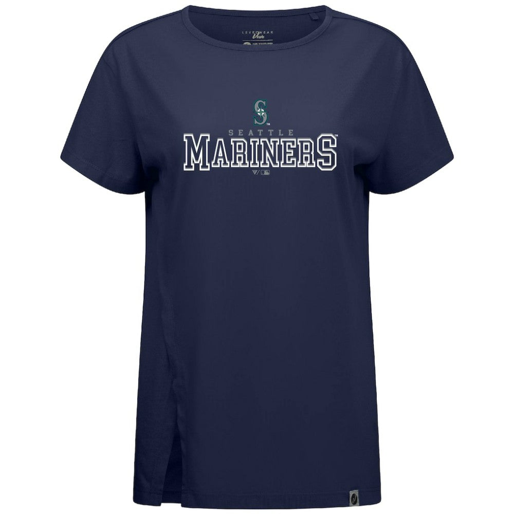Seattle Mariners Levelwear Women's Influx Journey T-Shirt Navy