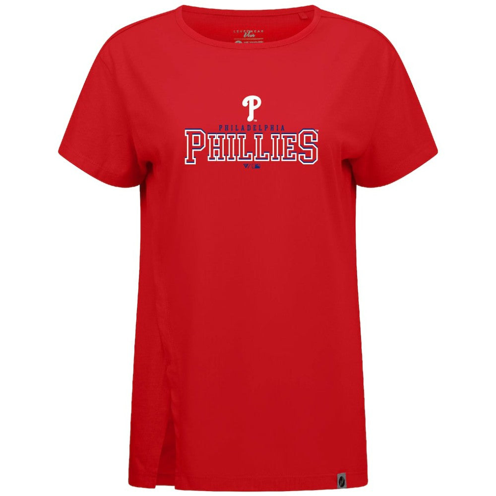 Philadelphia Phillies Levelwear Women's Influx Journey T-Shirt Red