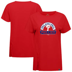 Philadelphia Phillies Levelwear Women's Influx Banner Arch T-Shirt Red