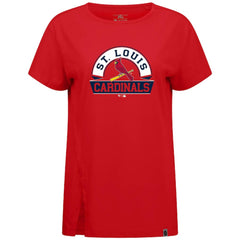 St. Louis Cardinals Levelwear Women's Influx Banner Arch T-Shirt Red