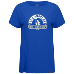 Los Angeles Dodgers Levelwear Women's Influx Banner Arch T-Shirt Royal