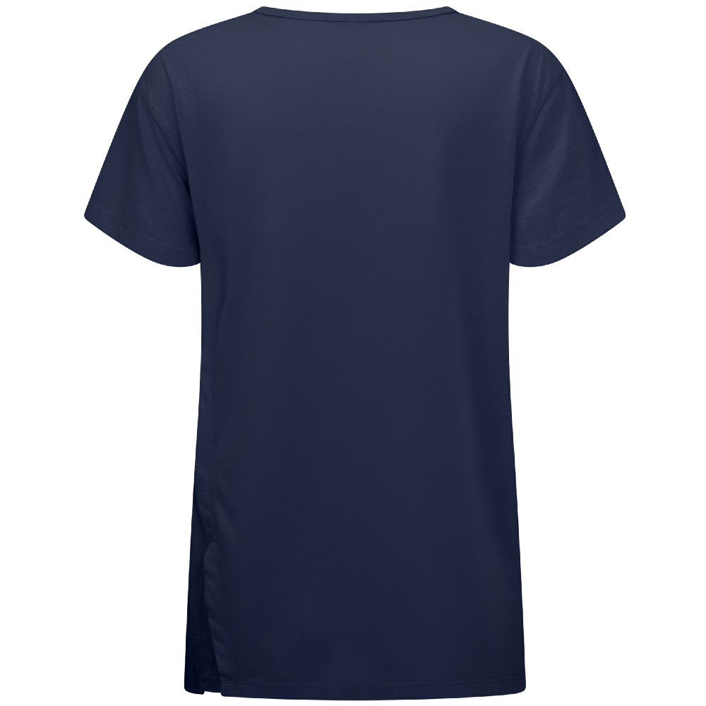 Minnesota Twins Levelwear Women's Influx Banner Arch T-Shirt Navy