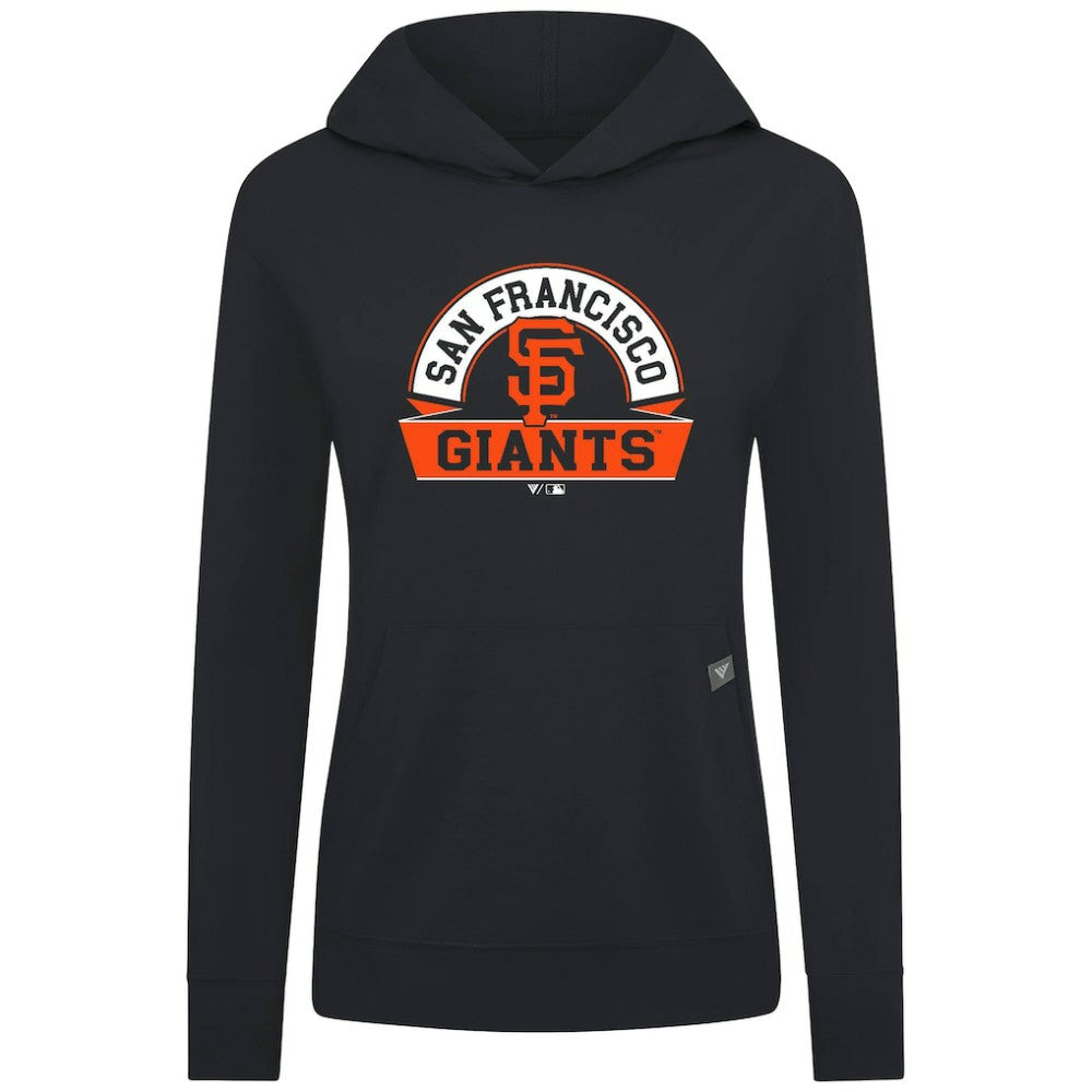 San Francisco Giants Levelwear Women's Relay Banner Arch Long Sleeve T-Shirt Hoodie Black