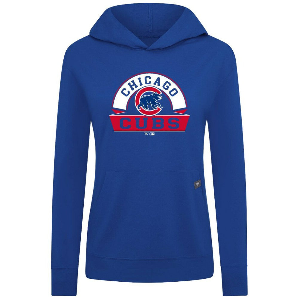 Chicago Cubs Levelwear Women's Relay Banner Arch Long Sleeve T-Shirt Hoodie Royal