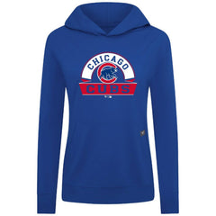 Chicago Cubs Levelwear Women's Relay Banner Arch Long Sleeve T-Shirt Hoodie Royal
