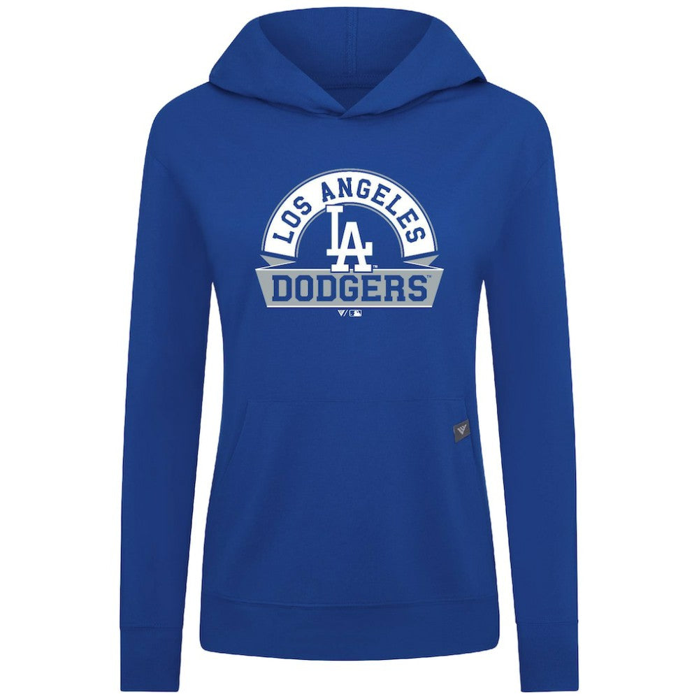 Los Angeles Dodgers Levelwear Women's Relay Banner Arch Long Sleeve T-Shirt Hoodie Royal