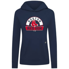 Boston Red Sox Levelwear Women's Relay Banner Arch Long Sleeve T-Shirt Hoodie Navy