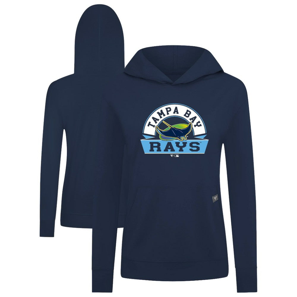 Tampa Bay Rays Levelwear Women's Relay Banner Arch Long Sleeve T-Shirt Hoodie Navy