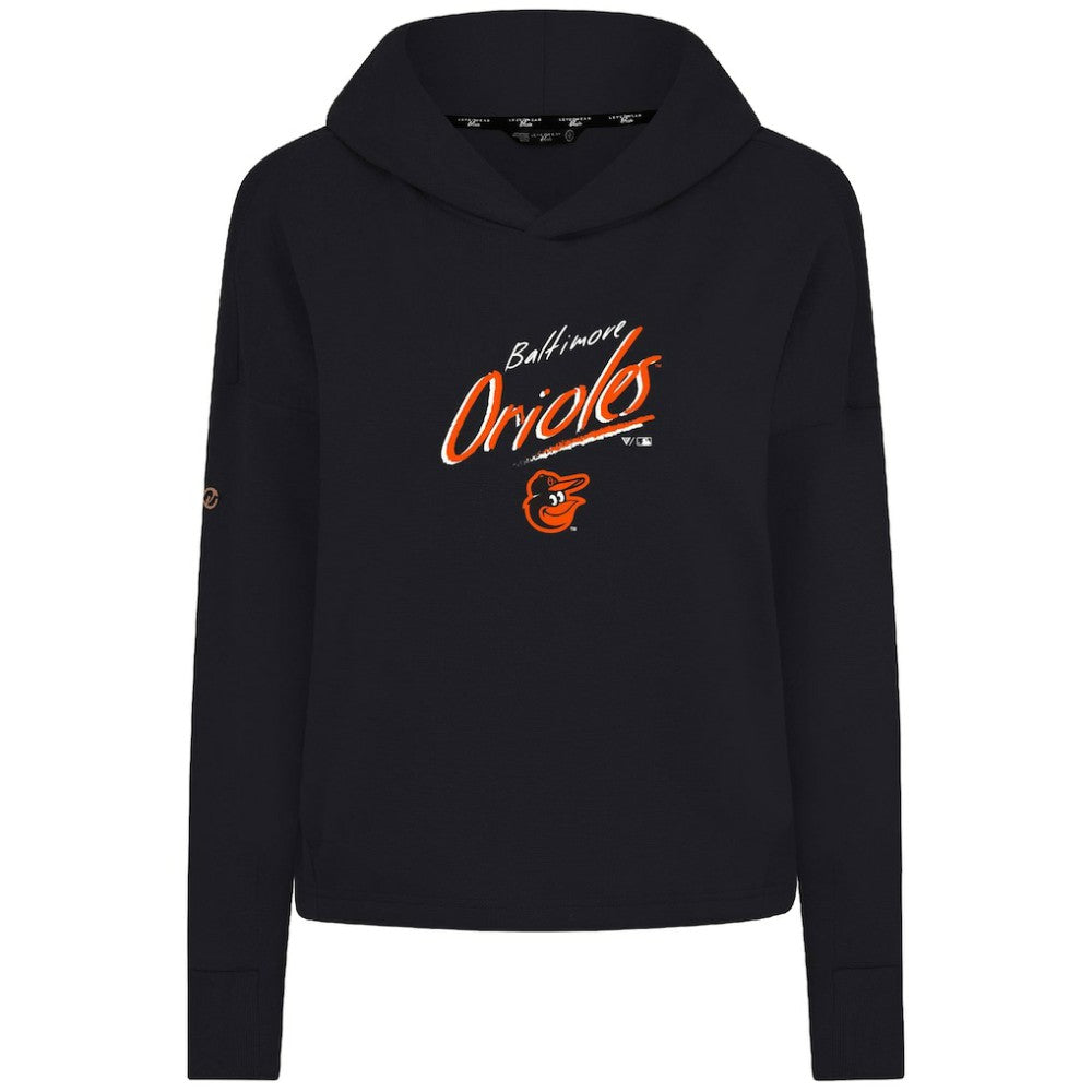 Baltimore Orioles Levelwear Women's Sweet Sizzle Tri-Blend Hoodie Black
