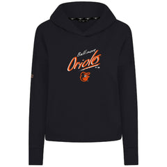 Baltimore Orioles Levelwear Women's Sweet Sizzle Tri-Blend Hoodie Black