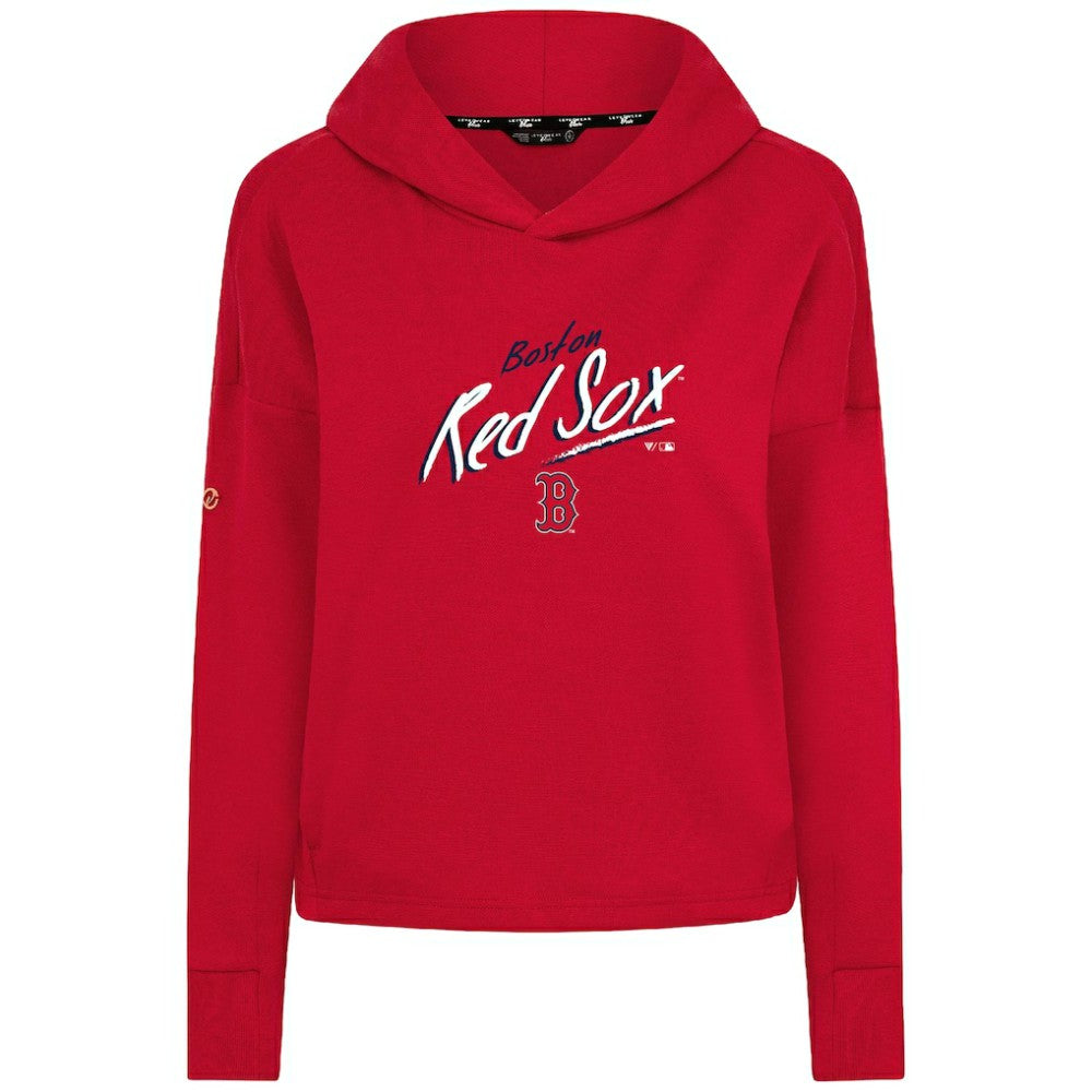 Boston Red Sox Levelwear Women's Sweet Sizzle Tri-Blend Hoodie Red
