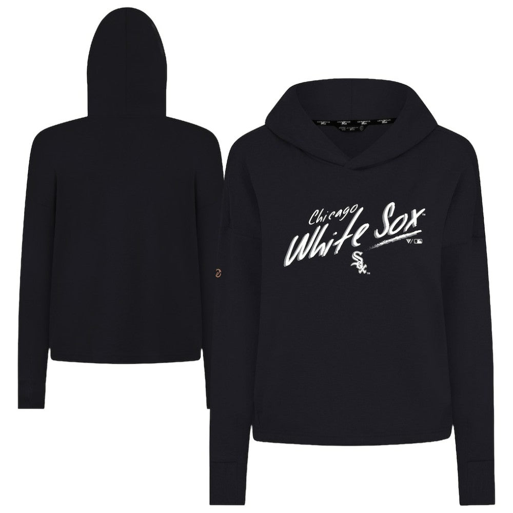 Chicago White Sox Levelwear Women's Sweet Sizzle Tri-Blend Hoodie Black