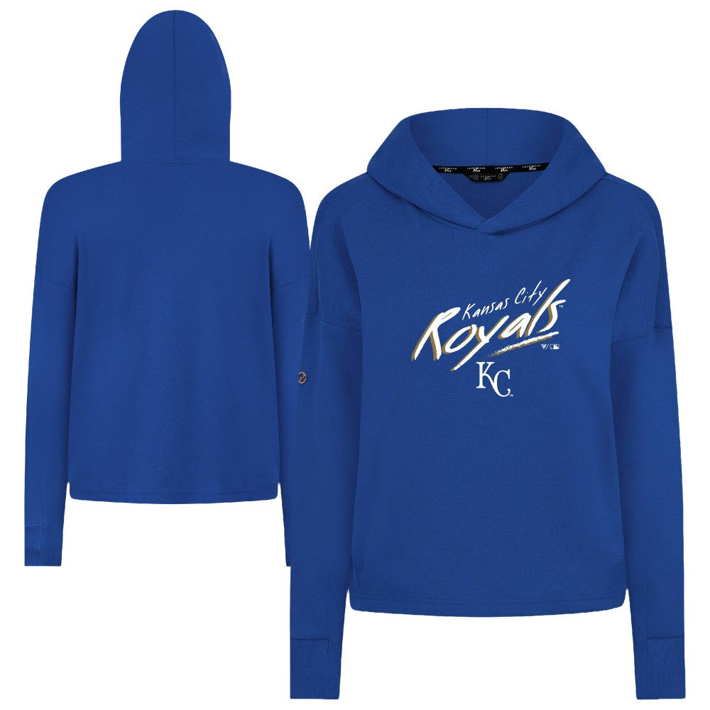 Kansas City Royals Levelwear Women's Sweet Sizzle Tri-Blend Hoodie Royal