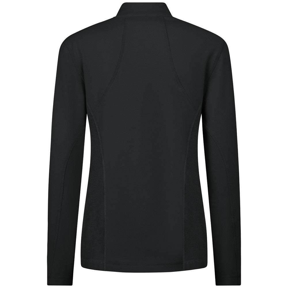 New York Mets Levelwear Women's Upright Insignia 2.0 Quarter-Zip Tri-Blend Top Black