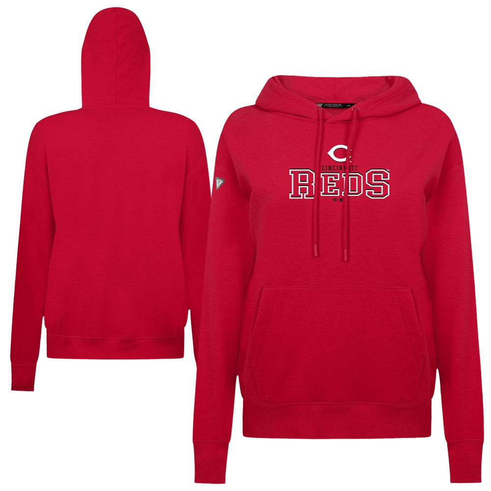 Cincinnati Reds Levelwear Women's Adorn Journey Hoodie Red
