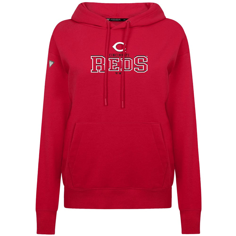 Cincinnati Reds Levelwear Women's Adorn Journey Hoodie Red