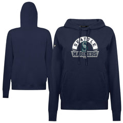 Seattle Mariners Levelwear Women's Adorn Banner Arch Hoodie Navy