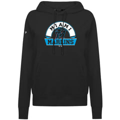 Miami Marlins Levelwear Women's Adorn Banner Arch Hoodie Black