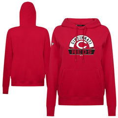 Cincinnati Reds Levelwear Women's Adorn Banner Arch Hoodie Red