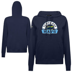 Tampa Bay Rays Levelwear Women's Adorn Banner Arch Hoodie Navy