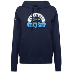Tampa Bay Rays Levelwear Women's Adorn Banner Arch Hoodie Navy