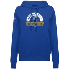Kansas City Royals Levelwear Women's Adorn Banner Arch Hoodie Royal