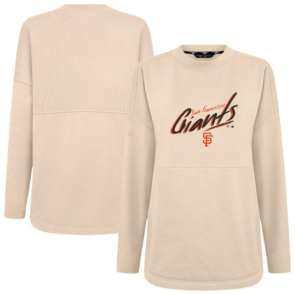 San Francisco Giants Levelwear Women's Oversized Beaudry Sizzle Top Khaki