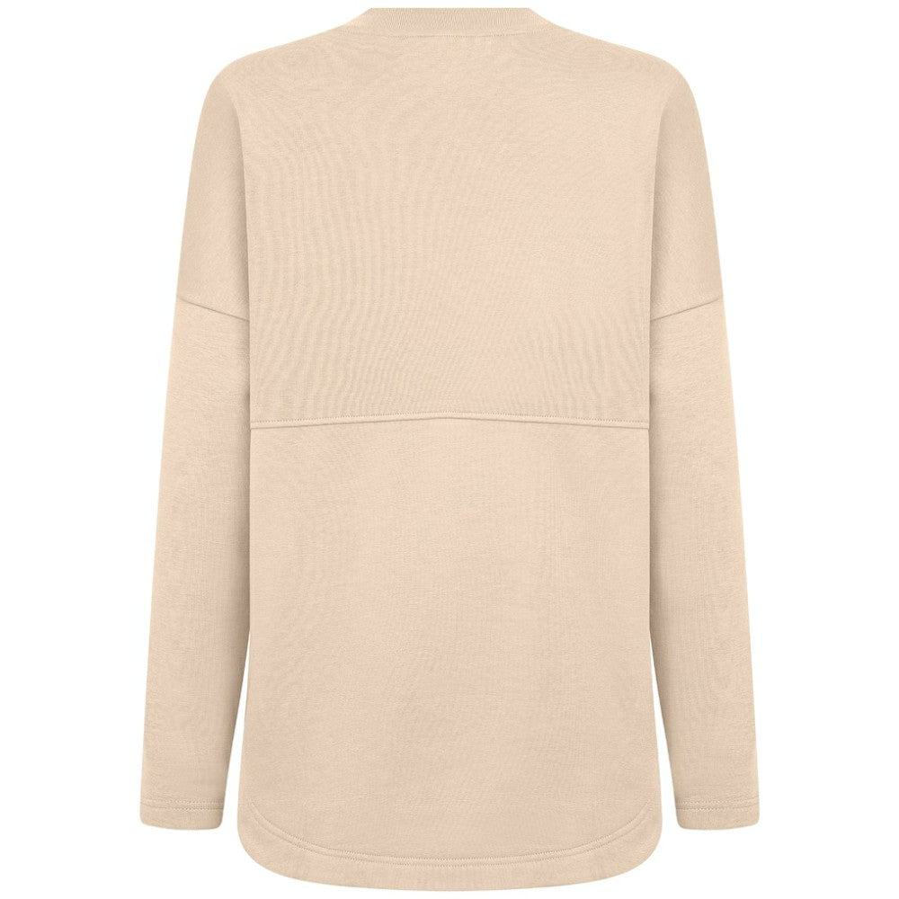 Atlanta Braves Levelwear Women's Oversized Beaudry Sizzle Top Khaki