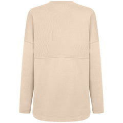 Cincinnati Reds Levelwear Women's Oversized Beaudry Sizzle Top Khaki