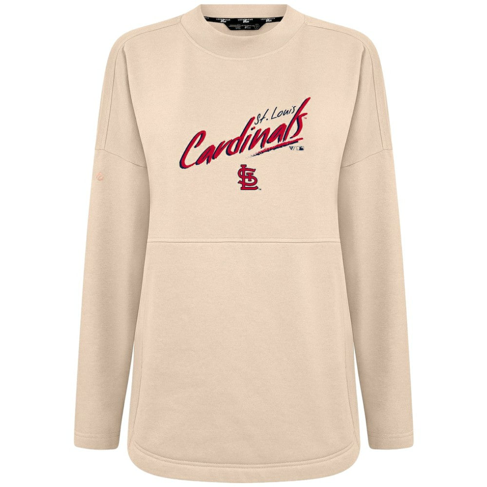 St. Louis Cardinals Levelwear Women's Oversized Beaudry Sizzle Top Khaki