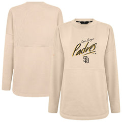 San Diego Padres Levelwear Women's Oversized Beaudry Sizzle Top Khaki