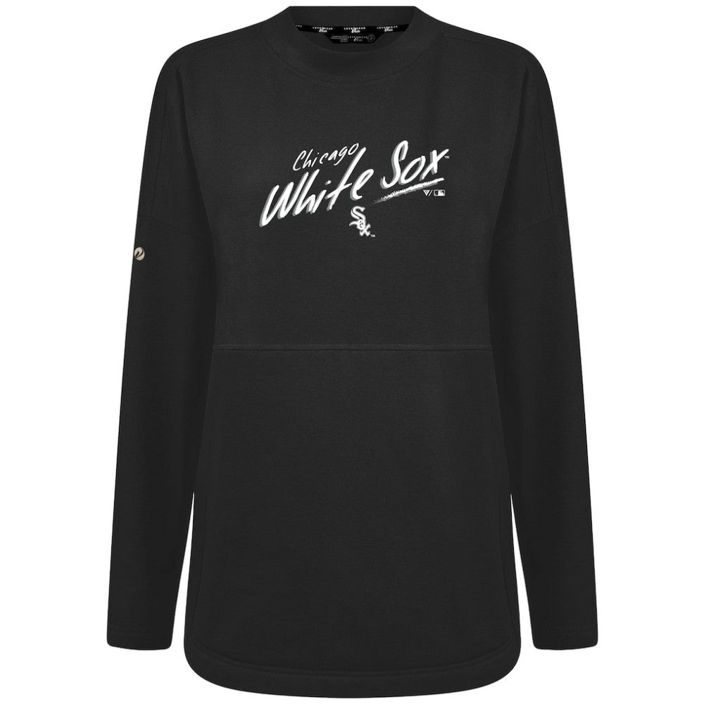 Chicago White Sox Levelwear Women's Oversized Beaudry Sizzle Top Black