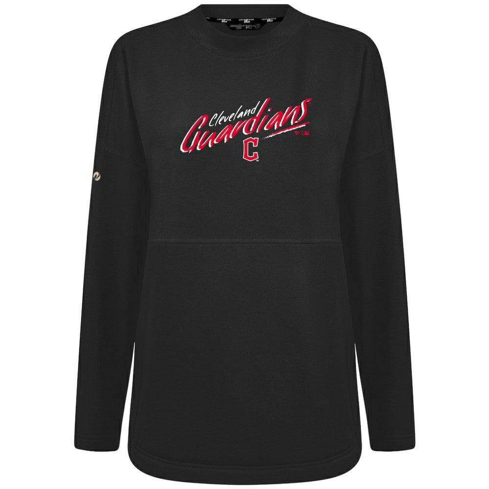 Cleveland Guardians Levelwear Women's Oversized Beaudry Sizzle Top Black