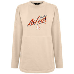 Houston Astros Levelwear Women's Oversized Beaudry Sizzle Top Khaki