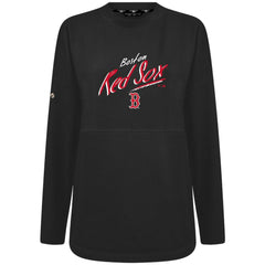 Boston Red Sox Levelwear Women's Oversized Beaudry Sizzle Top Black