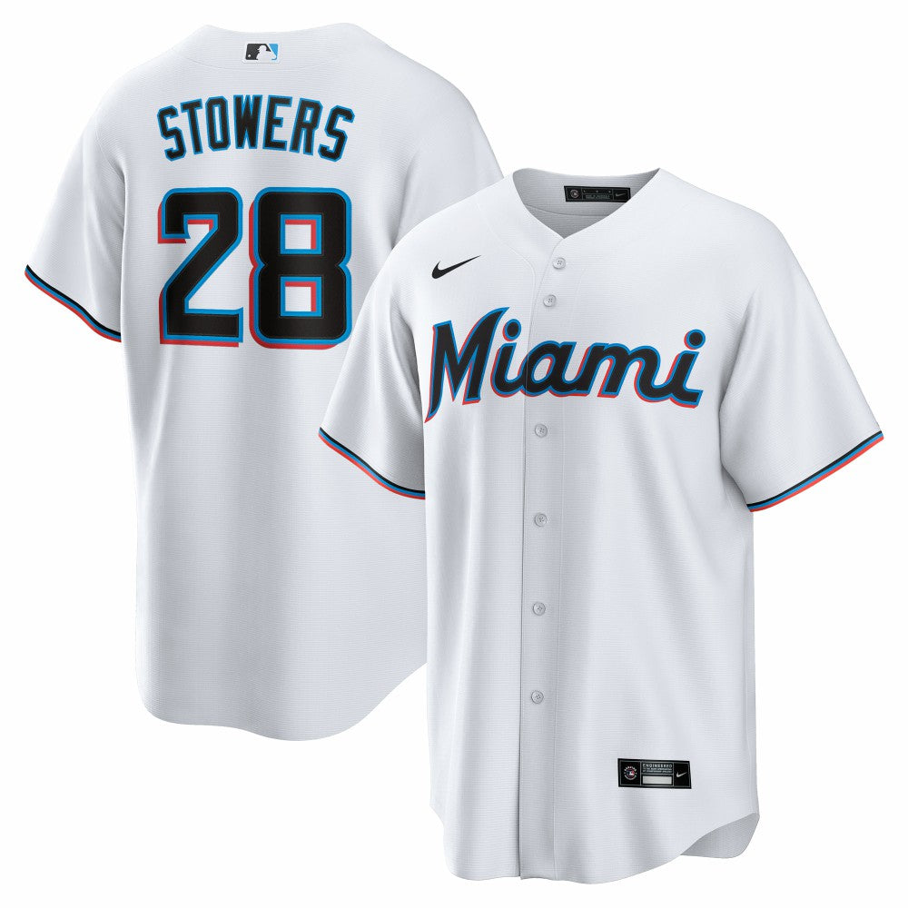 Kyle Stowers Miami Marlins  Youth Home Replica Jersey White | Nike
