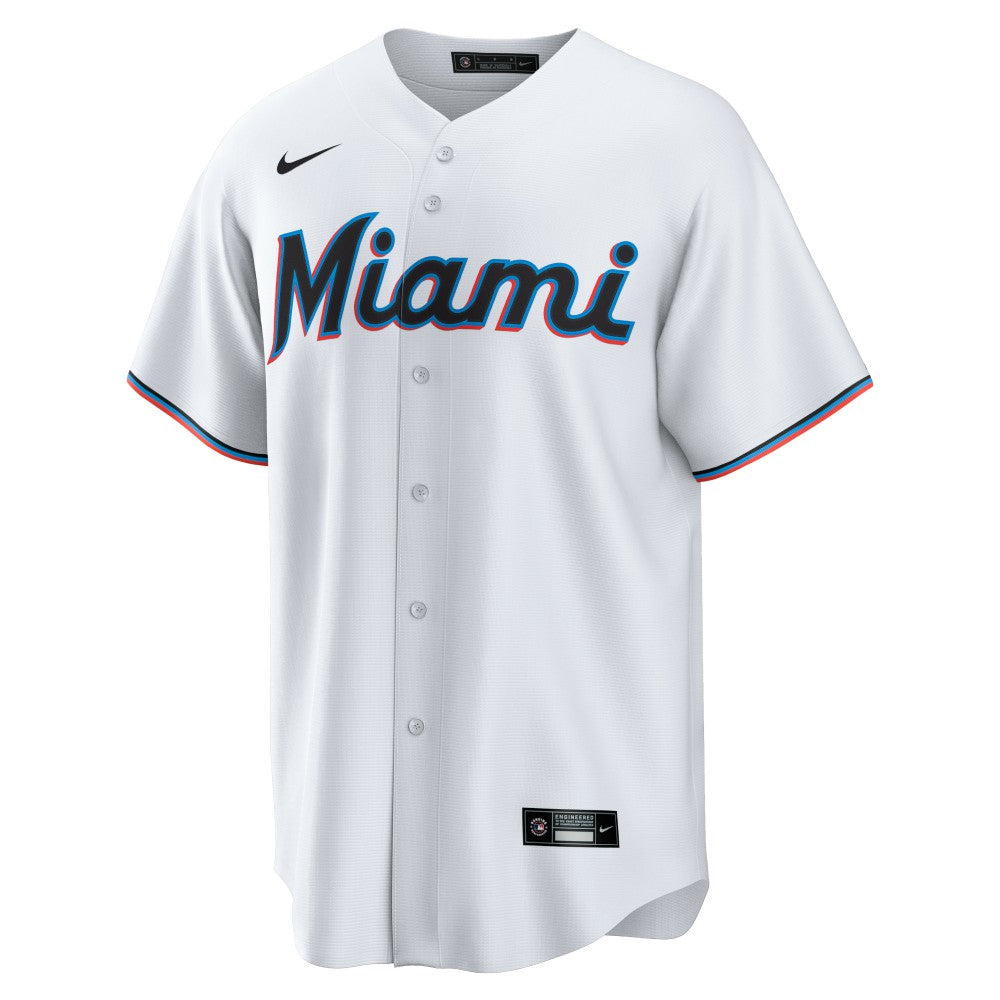 Sandy Alcantara Miami Marlins  Youth Home Replica Jersey White | Nike
