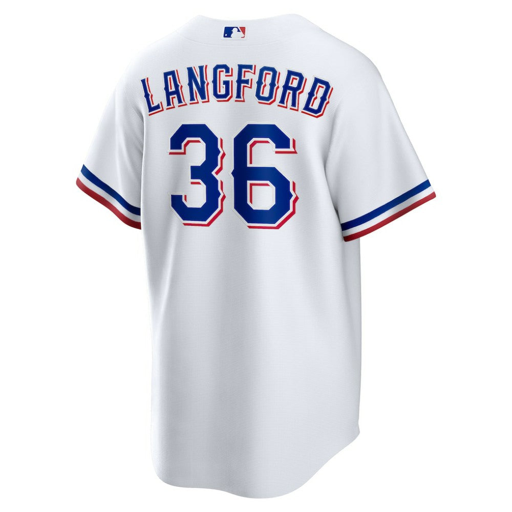 Wyatt Langford Texas Rangers  Youth Home Replica Jersey White | Nike