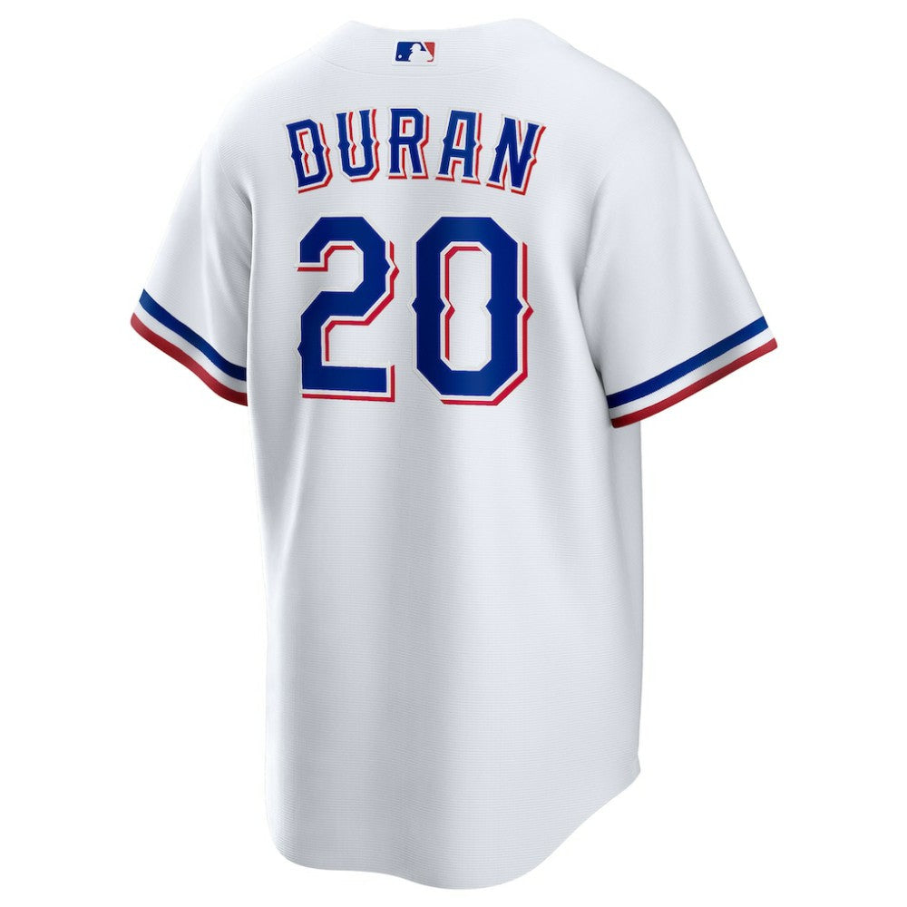 Ezequiel Duran Texas Rangers  Youth Home Replica Jersey White | Nike