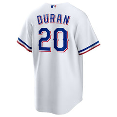 Ezequiel Duran Texas Rangers  Youth Home Replica Jersey White | Nike