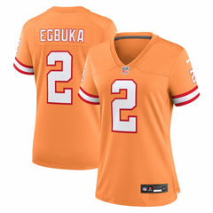 Emeka Egbuka Tampa Bay Buccaneers Women's Alternate 2 Game Jersey - Creamsicle