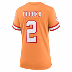 Emeka Egbuka Tampa Bay Buccaneers Women's Alternate 2 Game Jersey - Creamsicle