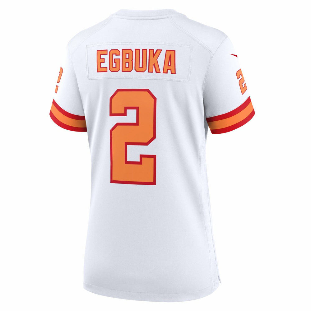 Emeka Egbuka '76 Tampa Bay Buccaneers Women's Alternate 50th Season Game Jersey - White