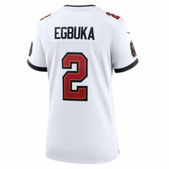 Emeka Egbuka Tampa Bay Buccaneers Women's 50th Season Game Jersey - White