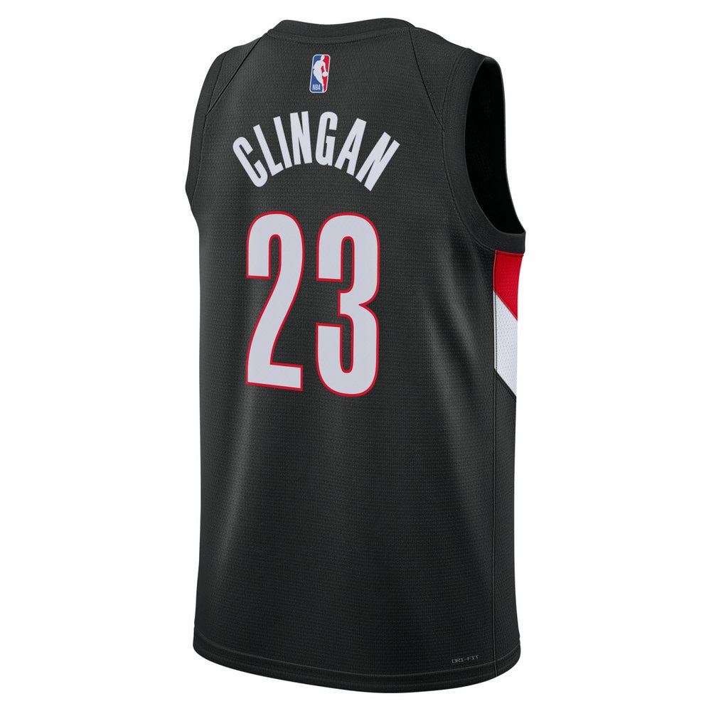 Donovan Clingan Portland Trail Blazers Unisex Swingman Jersey - Icon Edition - Black
