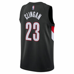 Donovan Clingan Portland Trail Blazers Unisex Swingman Jersey - Icon Edition - Black