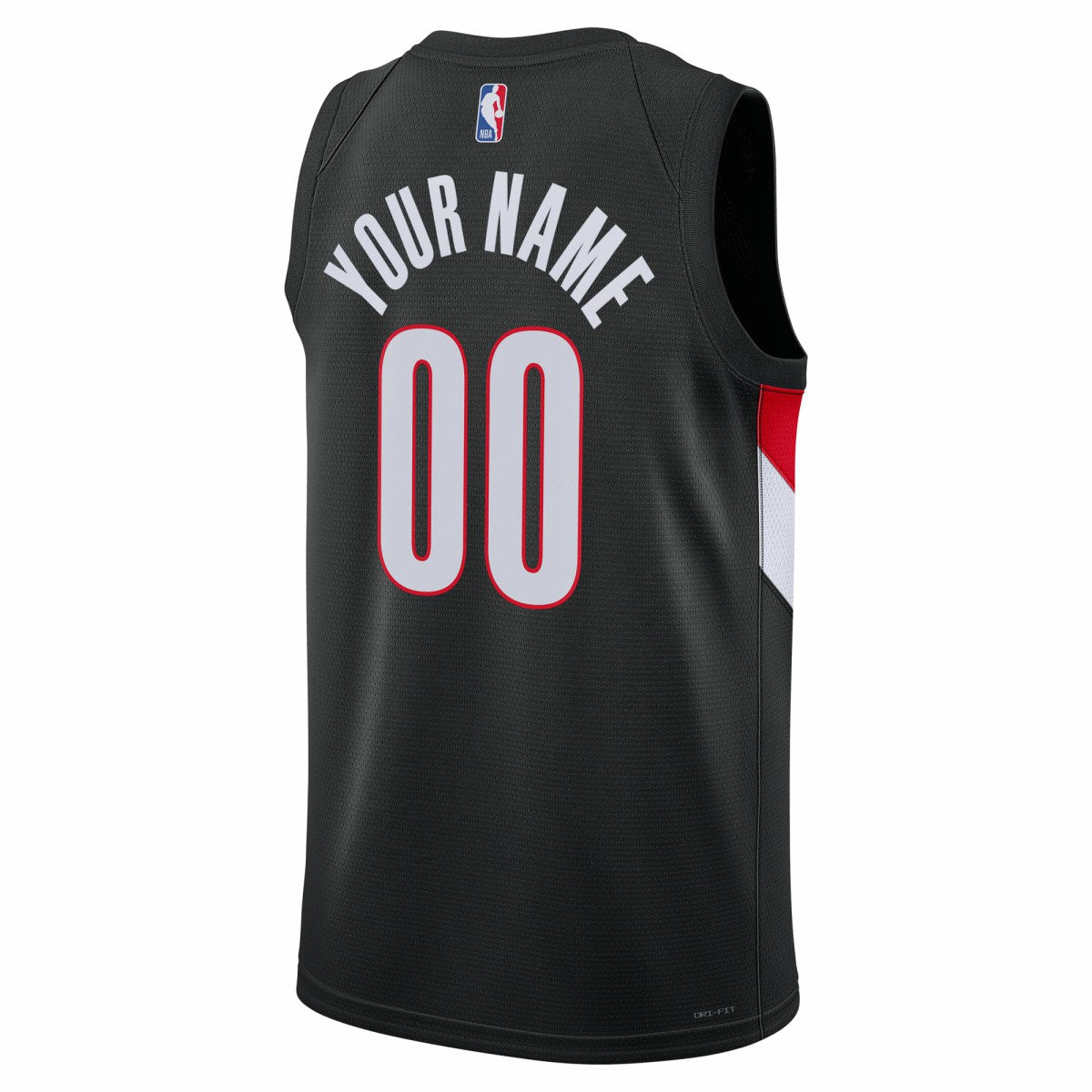 Portland Trail Blazers Unisex Swingman Custom Jersey - Icon Edition - Black