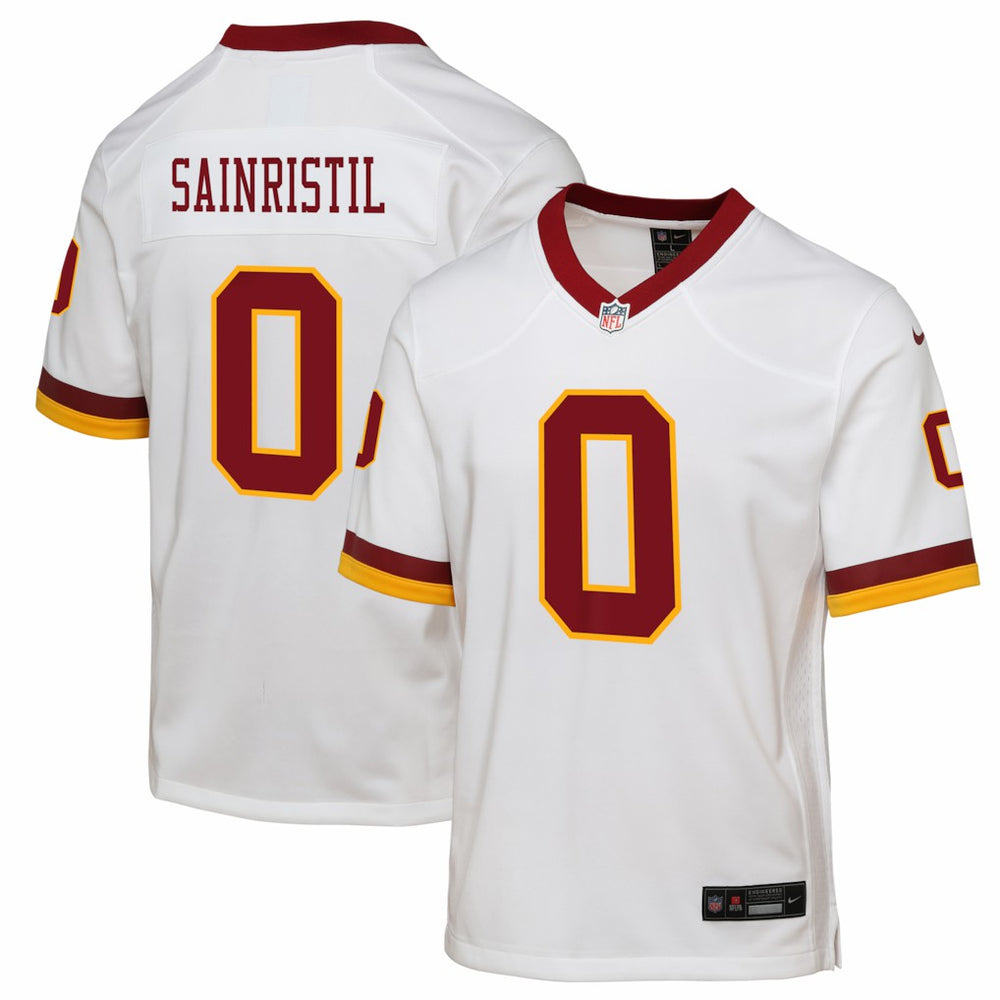 Mike Sainristil Washington Commanders Youth Alternate 2 Game Jersey - White